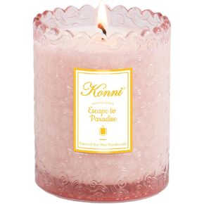 شموع كوني المعطرة، شموع الصويا، شمعة العلاج العطري، شمعة معطرة الهروب إلى الجنة للرجال والنساء، شمعة معطرة للمنزل، 7.05 أونصة، مثالية لخلق أجواء مريحة وهدايا العطلات