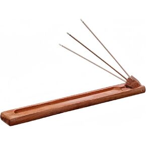 RE RELIURE 2 Packs Wood Incense Holder for Sticks with Adjustable Angle, Incense Stick Holder with Ash Catcher,Stick Incense Burner,9.8 Inches