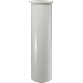 Plumb Pak PP20905 Sink Tailpiece, 1-1/2 in Dia, Flanged, PVC, 1-1/2"D x 6"L, White
