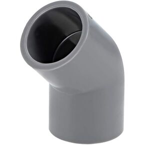 uxcell PVC Pipe Fitting 45 Degree Elbow Gray 20mm Socket 10pcs