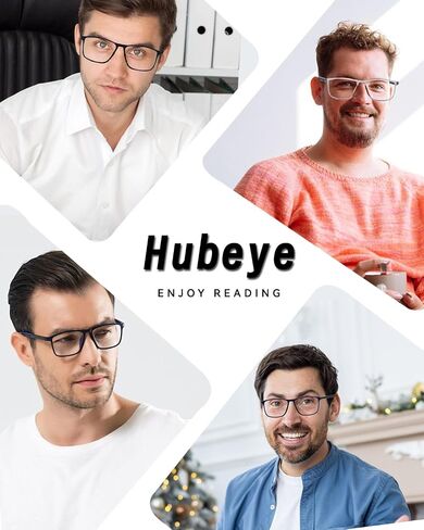 Hubeye Reading Glasses for Men Women 5 Pack Sport Anti Blue Light Blocking Reader Lightweight Plastic Eyewear in Saudi Arabia