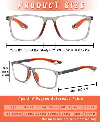 Hubeye Reading Glasses for Men Women 5 Pack Sport Anti Blue Light Blocking Reader Lightweight Plastic Eyewear in Saudi Arabia