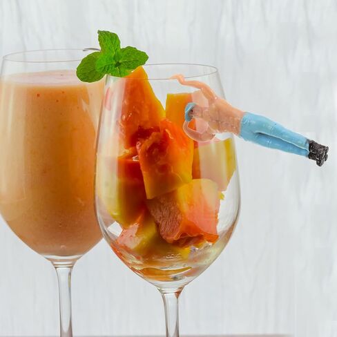 16Pcs Glass Markers, Wine Glass Figure Charms Anime Figurines Doll Toy Wine Bottle Marker Cup Hanging Ornament Identify Label for Drink Markers in Kuwait