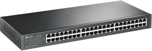TP-Link 24 Port 10/100Mbps Fast Ethernet Switch, Plug & Play, Desktop/Rackmount, Sturdy Metal w/ Shielded Ports, Fanless, Unmanaged (TL-SF1024D),Black in Kuwait