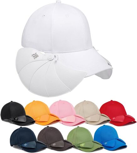 Women Men Sun Visor 100% Cotton Baseball Cap, UV Protection All Outdoor & stadiums,Easy to Attach and Remove in Saudi Arabia