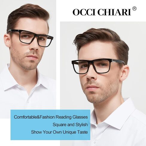 OCCI CHIARI نظارات القراءة للرجال الراحة القراء (1.0 1.25 1.5 1.75 2.0 2.25 2.5 2.75 3.0 3.5 4.0 5.0 6.0) in Saudi Arabia