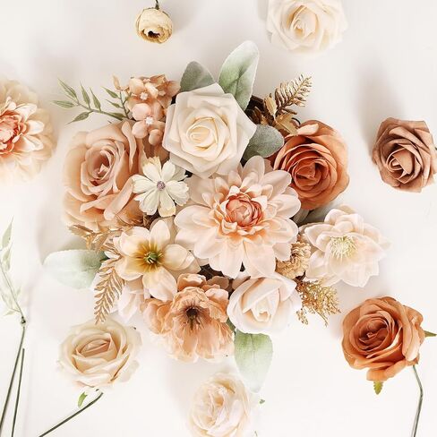 Artificial Flowers Combo Box Set Dusty Blue Bouquet Flowers for Wedding Centerpieces Arrangements Bridal Shower Party Decorations Fake Floral for Home in Saudi Arabia