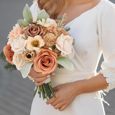 Artificial Flowers Combo Box Set Dusty Blue Bouquet Flowers for Wedding Centerpieces Arrangements Bridal Shower Party Decorations Fake Floral for Home in Saudi Arabia