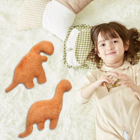 Dino Nugget Pillow Plush, 18 inches Dinosaur Chicken Nugget Pillow Stuffed Plush Toy, Funny Dinosaur Theme Party Room Decor Birthday Gift for Boys Girls(3 Pcs) in Saudi Arabia