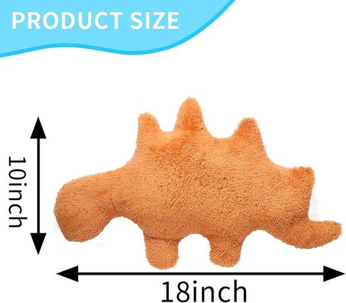 Dino Nugget Pillow Plush, 18 inches Dinosaur Chicken Nugget Pillow Stuffed Plush Toy, Funny Dinosaur Theme Party Room Decor Birthday Gift for Boys Girls(3 Pcs) in Saudi Arabia
