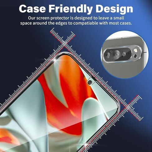 letosan 3 Pack for Samsung Galaxy S24 Ultra Screen Protector, 9H Tempered Glass, Ultrasonic Fingerprint Unlock, Case Friendly for Samsung Galaxy S24 Ultra Tempered Glass Screen Protector 5G 6.8 Inch in Saudi Arabia