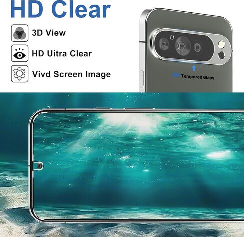 letosan 3 Pack for Samsung Galaxy S24 Ultra Screen Protector, 9H Tempered Glass, Ultrasonic Fingerprint Unlock, Case Friendly for Samsung Galaxy S24 Ultra Tempered Glass Screen Protector 5G 6.8 Inch in Saudi Arabia