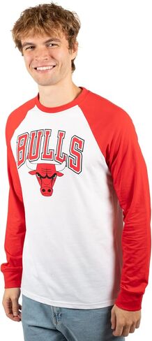 Ultra Game NBA Men's Super Soft Raglan Baseball T-Shirt in Saudi Arabia