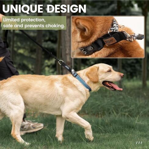 ANDA Martingale Dog Collar with Quick Release Buckle – Adjustable Training No Slip Dog Collar, Daily Use Walking and Training (Chevron Black, Large) in Saudi Arabia
