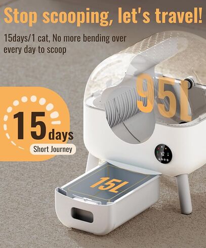 Cat Litter Box Liner Bags Compatible with Self-Cleaning Litter Box Robot 60 Pack. in Saudi Arabia