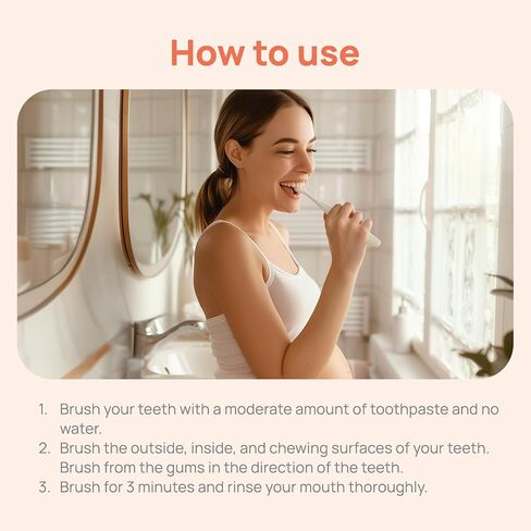 TNTNMOM'S Vegan Toothpaste for Pregnancy | Fluoride-Free, Folic Acid & Vitamin B6 Enriched | Prevents Tooth Decay, Plaque & Gum Issues | Gentle Formula for Morning Sickness Support | Rooibos, 4.2oz in Saudi Arabia