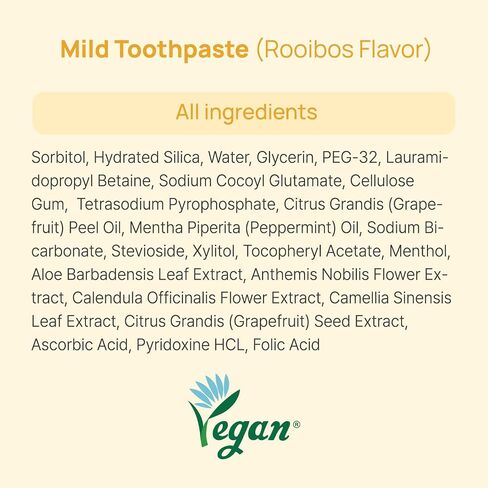 TNTNMOM'S Vegan Toothpaste for Pregnancy | Fluoride-Free, Folic Acid & Vitamin B6 Enriched | Prevents Tooth Decay, Plaque & Gum Issues | Gentle Formula for Morning Sickness Support | Rooibos, 4.2oz in Saudi Arabia
