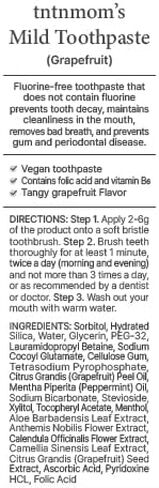 TNTNMOM'S Vegan Toothpaste for Pregnancy | Fluoride-Free, Folic Acid & Vitamin B6 Enriched | Prevents Tooth Decay, Plaque & Gum Issues | Gentle Formula for Morning Sickness Support | Rooibos, 4.2oz in Saudi Arabia