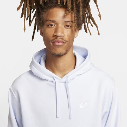 NIKE Mens CLUB HOODIE Pull Over BB Mens BV2654-247 (KHAKI/KHAKI/WHITE), Size M in Saudi Arabia