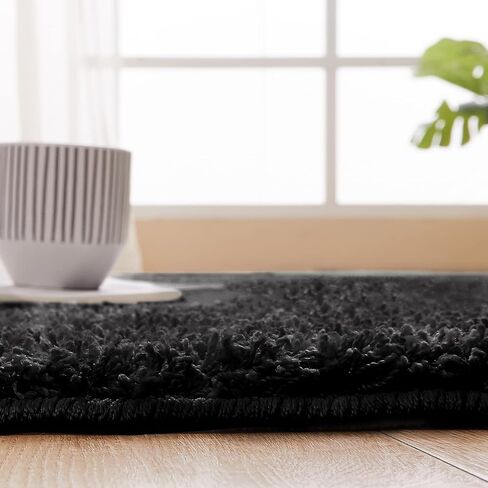 Zacoo Modern Area Rug Runner 2x6 Soft Shag Hallway Runner Soft Shaggy Bedside Kitchen Runner Plush Thick Carpet Non Slip Non Shedding Home Decor Mat for Entryway Living Room Nursery Solid Rugs,Natural in Saudi Arabia