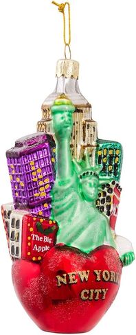 Kurt S. Adler Kurt Adler New York City Glass Cityscape, 5-Inch Ornament, Multicolored in Saudi Arabia