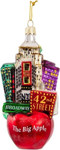 Kurt S. Adler Kurt Adler New York City Glass Cityscape, 5-Inch Ornament, Multicolored in Saudi Arabia