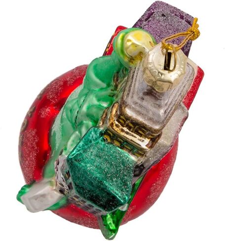 Kurt S. Adler Kurt Adler New York City Glass Cityscape, 5-Inch Ornament, Multicolored in Saudi Arabia