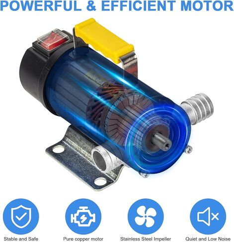 AIGMISON 12V 260W Diesel Transfer Pump Electric Fuel Transfer Pump 45L/Min Oil Suction Pump With Copper Motor For Diesel, Kerosene, Transformer Oil in Saudi Arabia