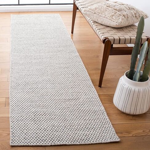 سجادة عداء من مجموعة Safavieh Kilim - 2'3" x 9'، عاجية، تصميم من الصوف المنسوج المسطح، مثالية للمناطق ذات حركة المرور العالية في غرفة المعيشة وغرفة النوم (KLM375A) in Saudi Arabia