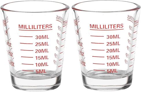 Shot Glass Measuring Cup | Non Fading Set of 4 | Bar Bartender Accessories, Jigger for Bartending in Saudi Arabia