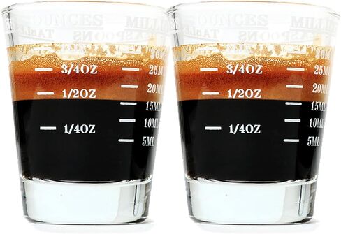 Shot Glass Measuring Cup | Non Fading Set of 4 | Bar Bartender Accessories, Jigger for Bartending in Saudi Arabia