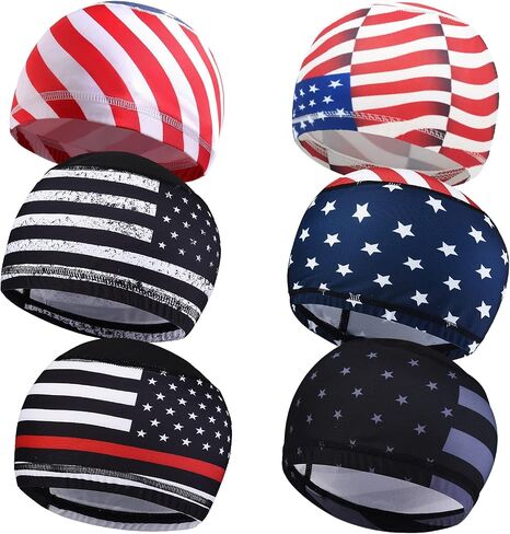 1Pcs Skull Cap Helmet Liner Hard Hat Liner Running Beanie Head Wrap Bicycle Football Sweat Wicking Cycling Caps for Men Women,1pcs Black in Saudi Arabia