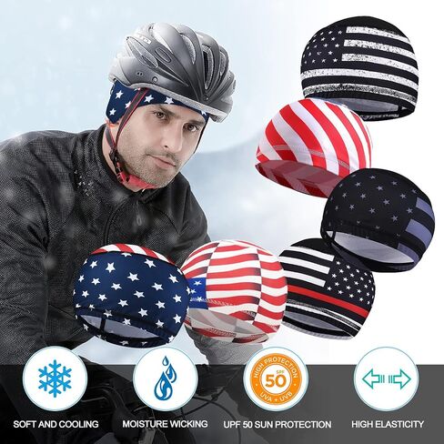 1Pcs Skull Cap Helmet Liner Hard Hat Liner Running Beanie Head Wrap Bicycle Football Sweat Wicking Cycling Caps for Men Women,1pcs Black in Saudi Arabia