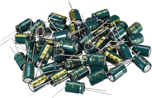 Uxcell الألومنيوم شعاعي مكثف كهربائيا منخفض ESR 220 فائق التوهج 63 فولت 105 درجة مئوية 3000H الحياة 10x16 مللي متر عالية تموج الحالي مقاومة منخفضة 20 قطعة الأخضر in Saudi Arabia