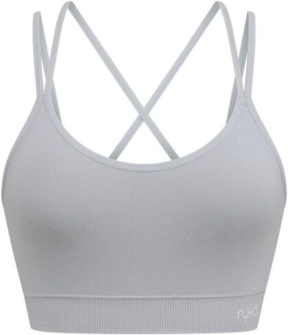 Ryka Hannah Seamless Strappy Openback Sports Bra, 3 Pack, Sepia Rose/Asphalt HTR/Black, Small in Saudi Arabia