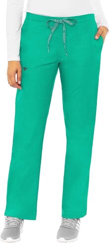 Med Couture Signature Drawstring Pant for Women, Spearmint/Charcoal, Small Petite in Saudi Arabia