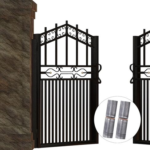 10 Pcs Weldable Barrel Hinges 2-1/2" Long 3/8" Diameter Heavy Duty Carbon Steel Barrel Hinges Weld On Detachable Gate Door Hinge for Metal Swing Door, Trailer Ramp, Glass Door Hinge Pin OD 1/4" in Saudi Arabia