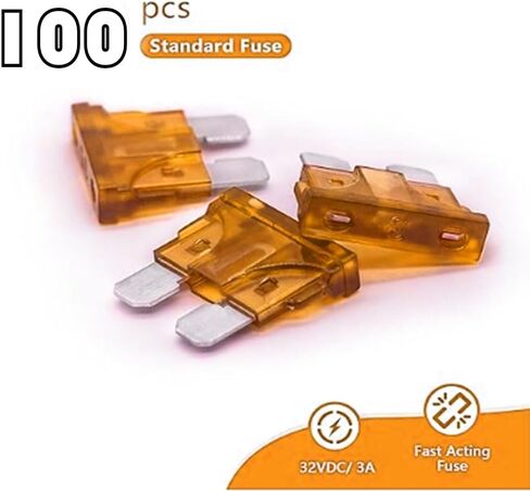 (200Pcs) 5 Amp Standard Fuse, 5A Car Blade Fuses for Car/RV/Truck/SUV/Motorcycle/Boat (5A) in Saudi Arabia