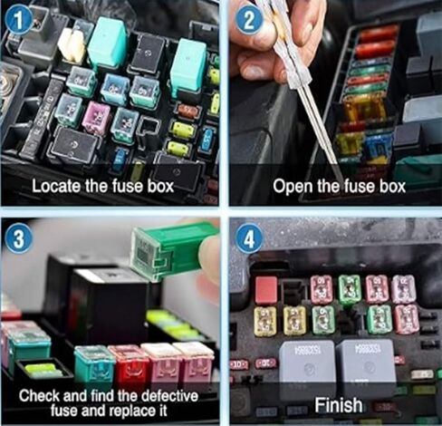 (200Pcs) 5 Amp Standard Fuse, 5A Car Blade Fuses for Car/RV/Truck/SUV/Motorcycle/Boat (5A) in Saudi Arabia