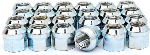 HICKS M12x1.75 مجموعة صواميل العروة المنتفخة ذات النهاية المفتوحة من الزنك مقاس 19 مم (3/4 بوصة) سداسية، ارتفاع 21 مم (0.84 بوصة)، مجموعة من 24 قطعة in Saudi Arabia