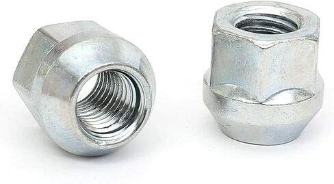 HICKS M12x1.75 مجموعة صواميل العروة المنتفخة ذات النهاية المفتوحة من الزنك مقاس 19 مم (3/4 بوصة) سداسية، ارتفاع 21 مم (0.84 بوصة)، مجموعة من 24 قطعة in Saudi Arabia