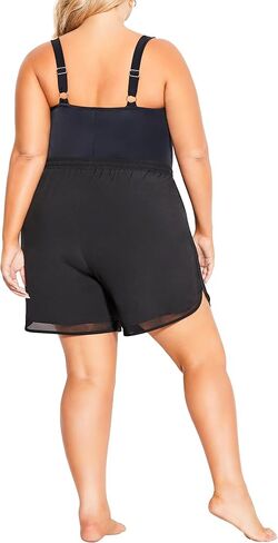AVENUE Plus Size Board Short LL باللون الأسود in Saudi Arabia