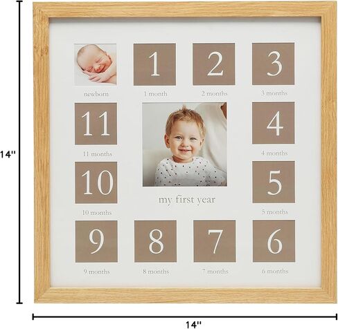Kate & Milo Baby Handprint or Footprint Keepsake Frame, Babyprints Collage Frame For Baby Girl or Baby Boy, Gender-Neutral Newborn Nursery Décor, Baby Picture Frame, Sweetest Dream in Saudi Arabia