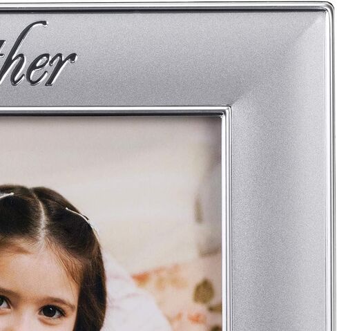 Malden International Designs Godfather with Cross Picture Frame, 4x6, Silver in Kuwait