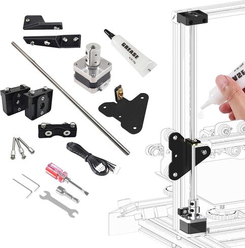 مجموعة أدوات Ender 3 Dual Z Axis Kit مع شحم، ومسمار رصاص مزدوج Z Stepper Motor 3D ملحقات الطابعة ثلاثية الأبعاد لـ Creality Ender 3، Ender 3 Pro، Ender 3 V2 in Kuwait