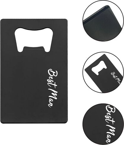 PartyGifts&Beyond 7 قطع من فتاحة زجاجات هدايا حفلات البكالوريوس من الفولاذ المقاوم للصدأ بحجم بطاقة الائتمان من Gromsmen غطاء فتاحة زجاجات للحفلات (WD-Struggle) in Saudi Arabia