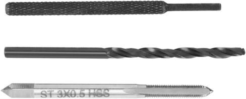 50pcs Thread Repair Kit, M3 x 2D Stainless Steel Coiled Wire Thread Insert Combination Tool Set for Restoring Damaged Wires in Steel, Iron, Aluminum in Saudi Arabia