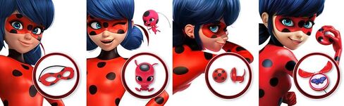 Miraculous: Tales Of Ladybug And Cat Noir Ladybug Role Play Set Ladybug Costume Kids Fancy Dress Set With Mask And Accessories Ladybug Superhero Costumes For Girls And Boys in Saudi Arabia