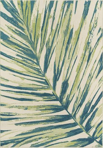 Momeni Baja Palm Leaf Area Rug, 7 ft 10 in x 10 ft 10 in, Green in Saudi Arabia
