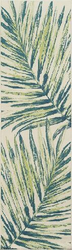 Momeni Baja Palm Leaf Area Rug, 7 ft 10 in x 10 ft 10 in, Green in Saudi Arabia